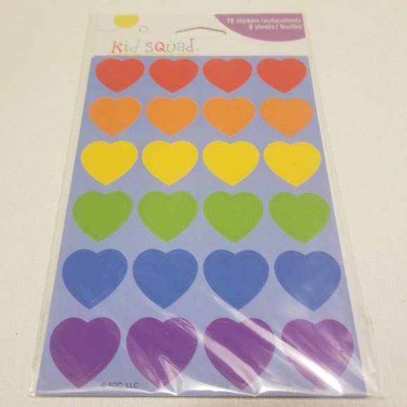 4 sheets of greeting card co stickers- 2 vtg Easter, & 2 of hearts - Picture 5 of 9